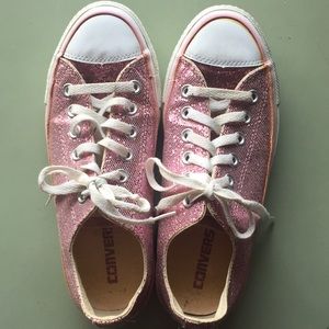 Converse All Stars Sparkle Pink women’s 7 Men’s 5